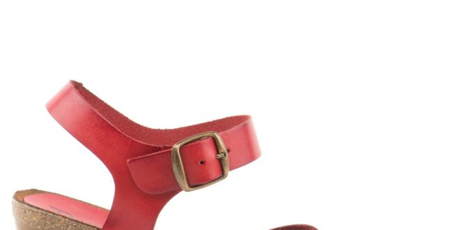 Dámské kožené červené sandálky Liberitae