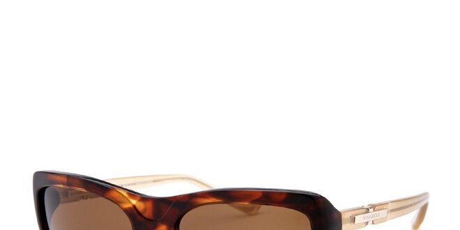 Dámské žíhané sluneční brýle s kontrastními stranicemi Nina Ricci