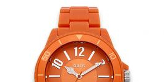 Dámské oranžové hodinky Oasis
