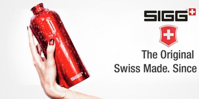 Originální švýcarské láhve a termoska Sigg