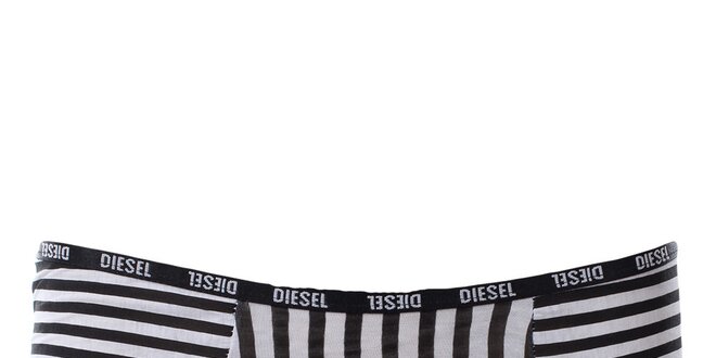 Dámské pruhované kalhotky s potiskem mašle Diesel
