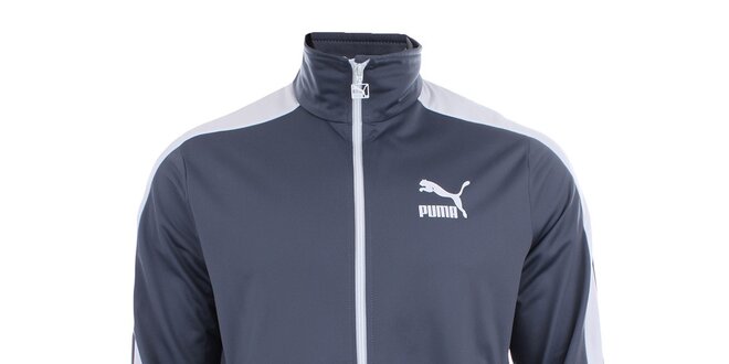 Šedo-bílá sportovní bundička Puma