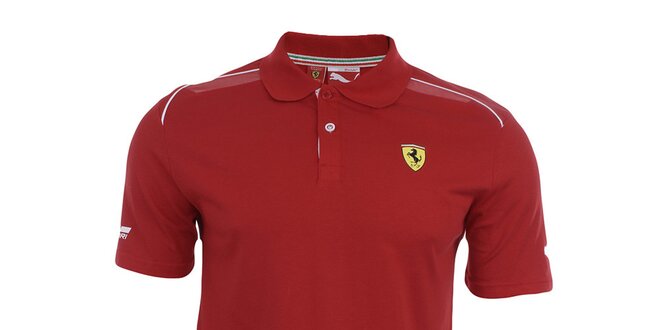 Pánské červené Ferrari polo tričko Puma