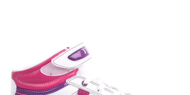Dámské bílo-růžovo-fialové kotníčkové boty Puma