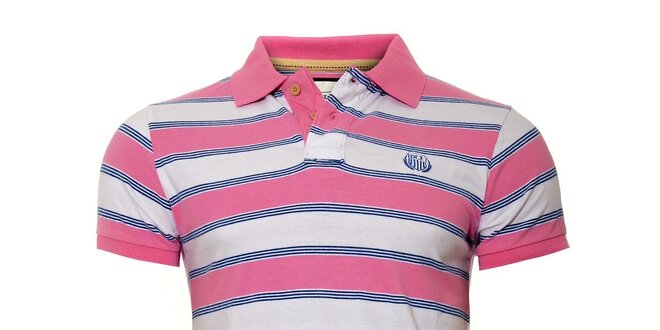 Pánské polo triko v růžové barvě Deeluxe
