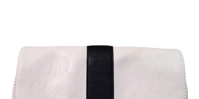 Dámská bílá kabelka s černým pruhem The Style London