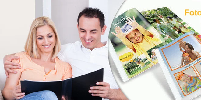 Fotokniha s obrázky z dovolené v pevných deskách