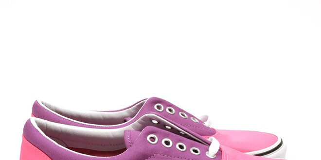 Unisexové růžovo-fialové tenisky Vans