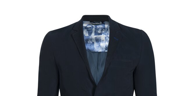 Pánské tmavě modré sako na dva knoflíky Giorgio Di Mare