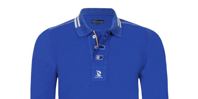Pánské modré polo tričko Giorgio Di Mare