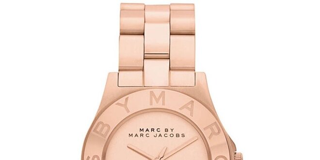 Dámské ocelové hodinky v barvě růžového zlata Marc Jacobs