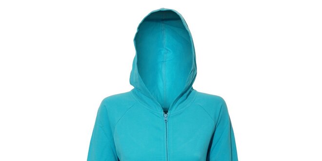 Dámská mikina YU Feelwear v azurové barvě