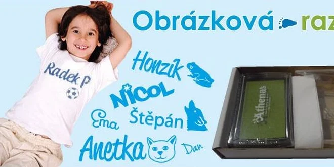 Razítko pro prvňáčky nebo ke snadnému označení textilu do školky