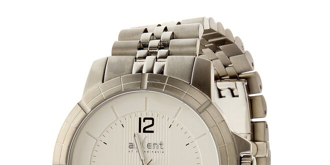 Dámské stříbrné ocelové náramkové hodinky Axcent