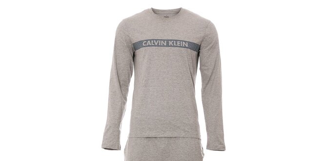 Šedé pánské pyžamo značky Calvin Klein