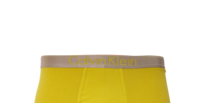 Pánské boxerky Calvin Klein v limetkové barvě