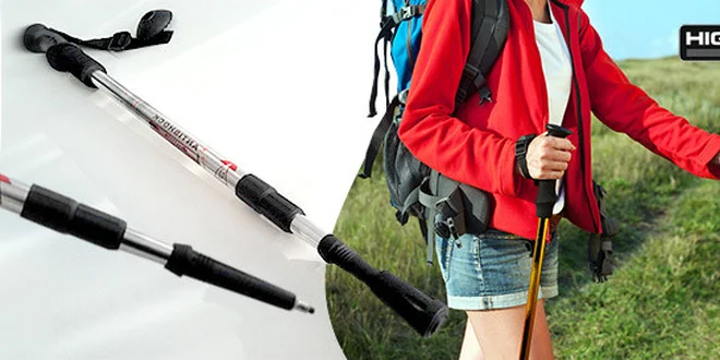 Dvě trekingové hole s odpružením