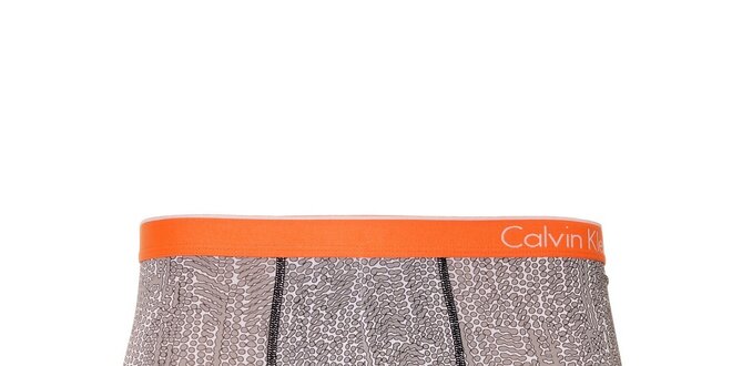 Pánské boxerky Calvin Klein s šedým vzorem