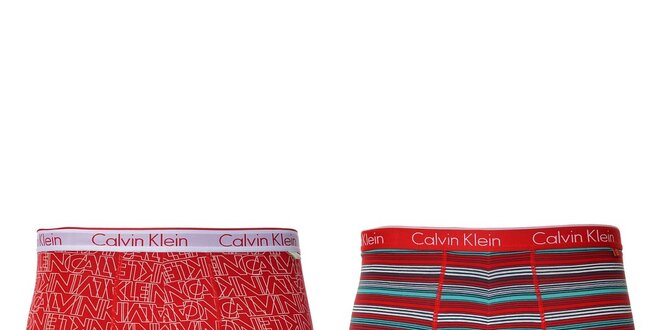 Sada boxerek značky Calvin Klein v červené barvě