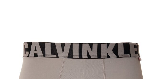 Pánské boxerky z mikrovlákna značky Calvin Klein v šedé barvě