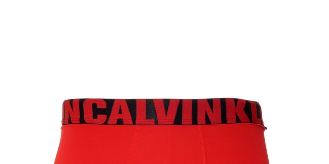 Pánské boxerky z mikrovlákna značky Calvin Klein v červené barvě