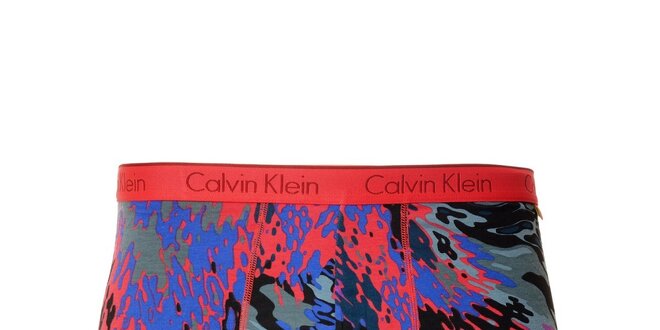 Pánské boxerky Calvin Klein s abstraktním vzorem