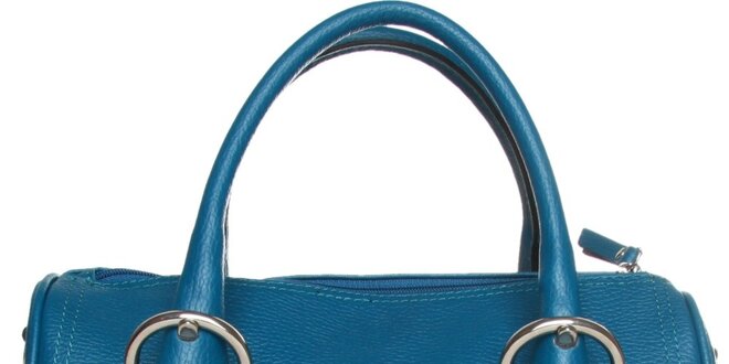 Dámská modrá kabelka Made in Italia