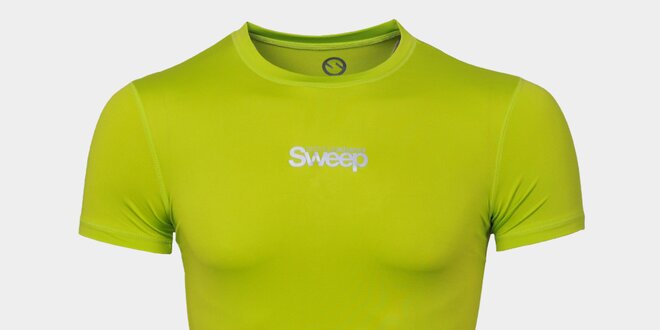 Pánské zelené tričko s nápisem Sweep