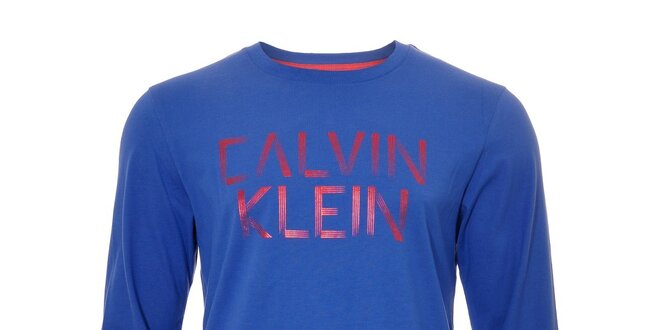 Pánské triko Calvin Klein v sytě modré barvě