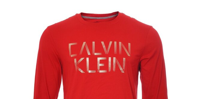 Pánské triko Calvin Klein v červené barvě