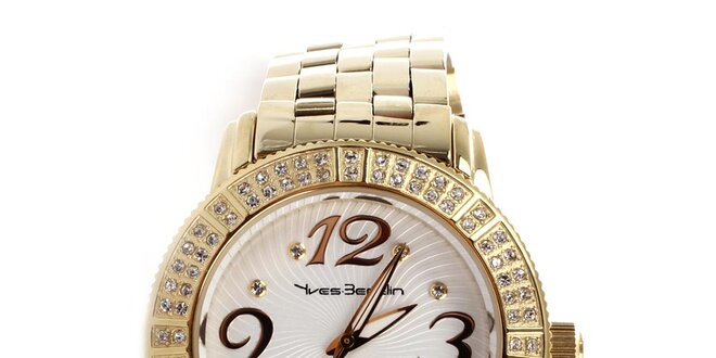 Dámské hodinky zlaté barvy Yves Bertelin