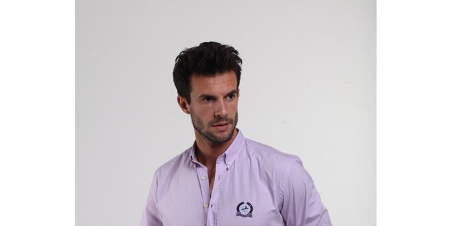Pánská světle fialová košile Giorgio di Mare