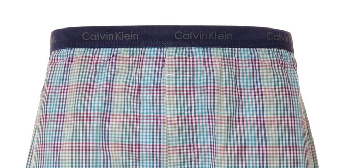 Pánské trenýrky Calvin Klein s jemným kostkovaným vzorem