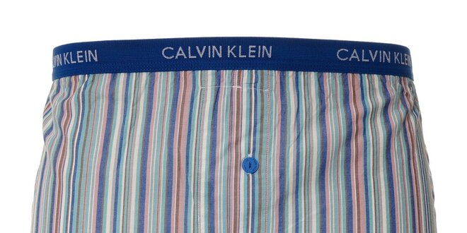 Pánské slim fit trenýrky Calvin Klein s pruhovaným vzorem