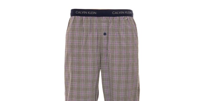 Šedé pánské kalhoty Calvin Klein