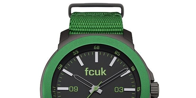 Pánské zelené hodinky FCUK Gents