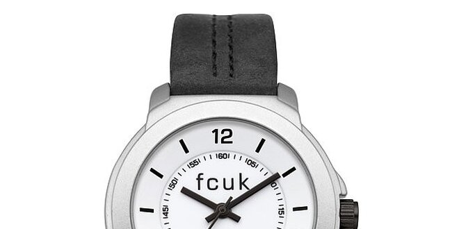 Dámské černo-stříbrné hodinky FCUK Ladies