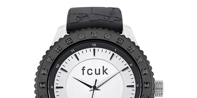 Dámské černo-bílé hodinky FCUK Ladies
