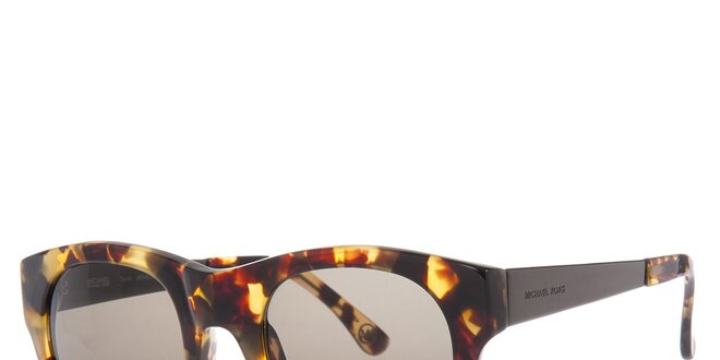 Dámské žíhané oválné sluneční brýle s černými skly Michael Kors