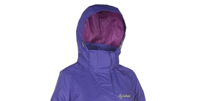 Dámská fialová outdoorová bunda s kapucí Kilpi