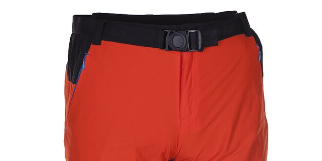 Pánské oranžovo-černé technické šortky Kilpi