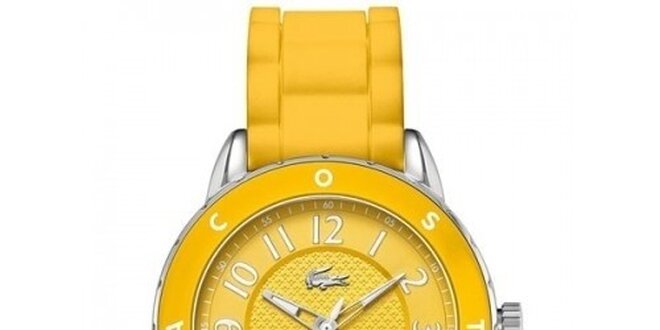 Dámské sytě žluté hodinky Lacoste