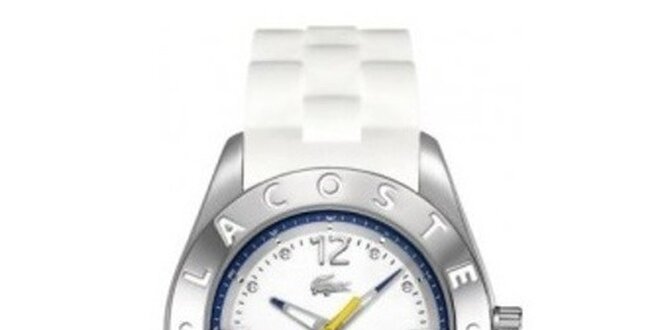 Dámské ocelové hodinky se silikonovým páskem Lacoste