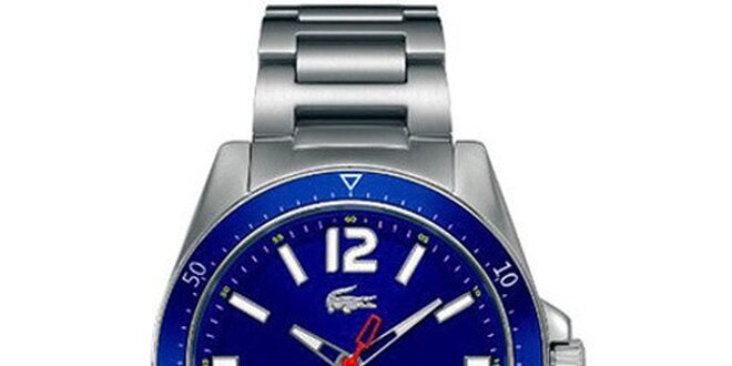 Pánské hodinky s modrým ciferníkem Lacoste