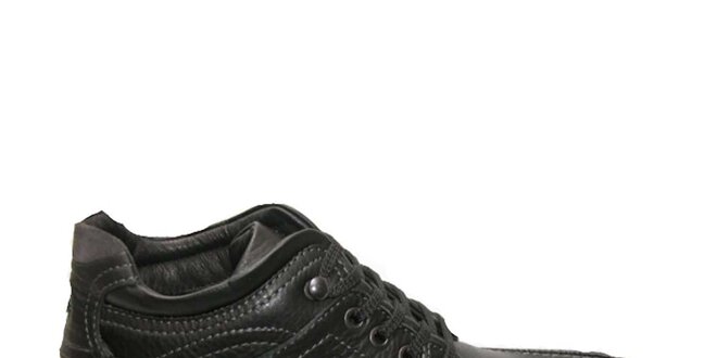 Pánské černé zimní kotníkové boty Numero Uno