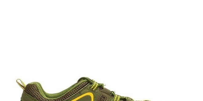 Pánské khaki-žluté sportovní boty Numero Uno