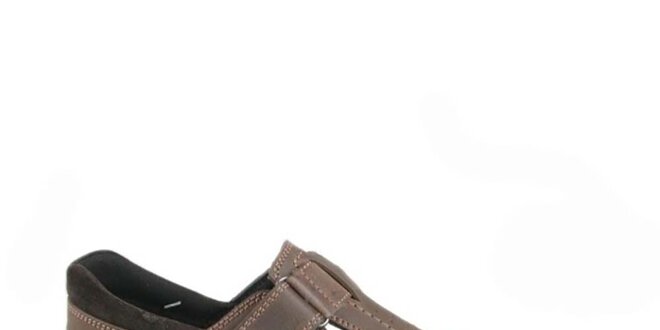 Pánské tmavě hnědé sandály Numero Uno