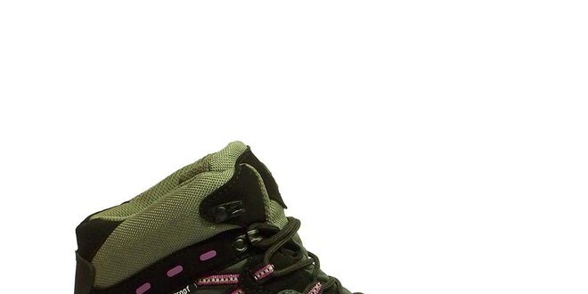 Dámské trekové kotníkové boty s růžovým motivem Numero Uno