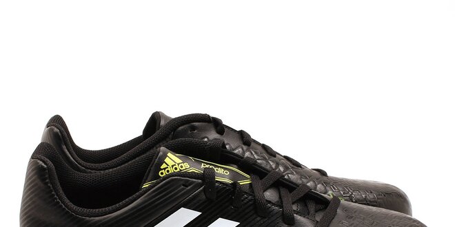 Pánské černo-zelené kopačky Adidas