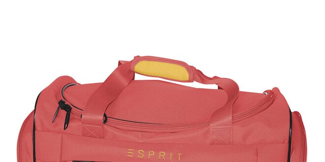 Malá cestovní taška v korálové barvě Esprit